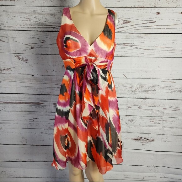 Cynthia Steffe Sleeveless Silk Dress 6 - Picture 1 of 6